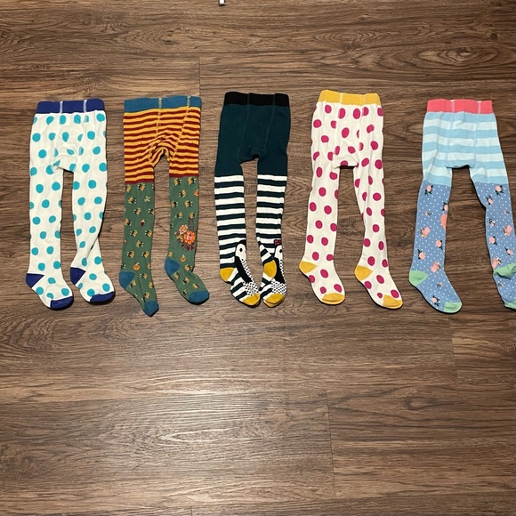 Matilda Jane 5 Pairs of Tights Leggings Multicolor Size 12-24 months - Picture 2 of 9